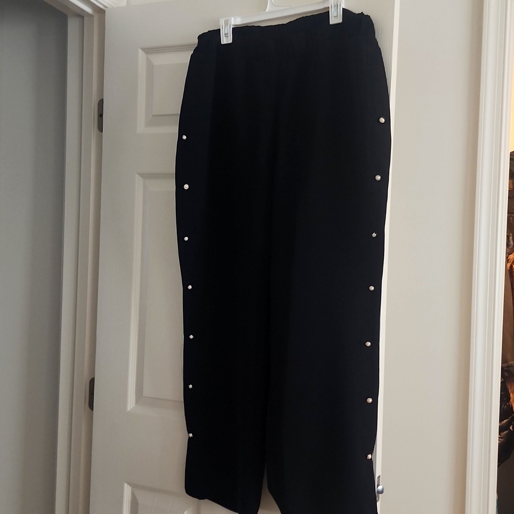 JustFab black 1x dress pants
